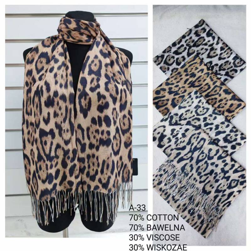 Szaliki damskie Roz Standard, Mix Kolor Paczka 12 szt 1